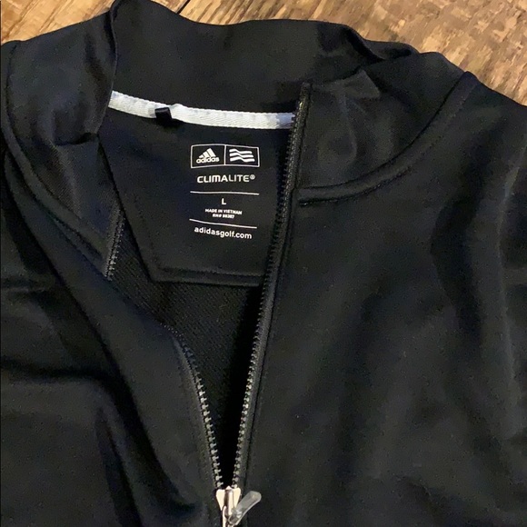 Climalite Adidas Golf half zip pullover, L - Picture 2 of 4